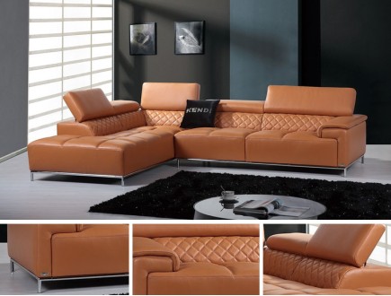 CITADEL - Leather Sectional Sofa 