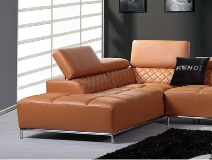 CITADEL - Leather Sectional Sofa 