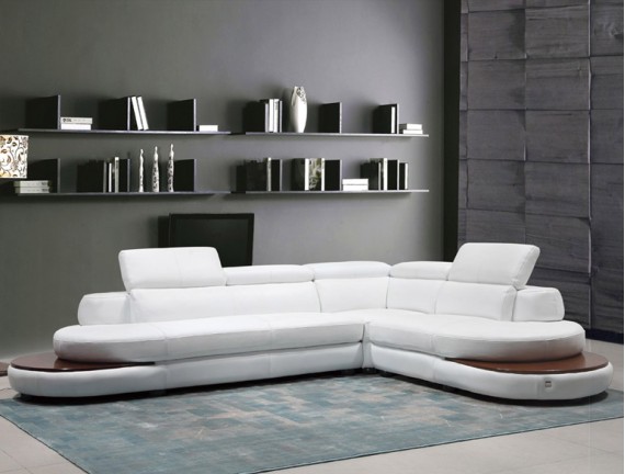 KILLIAN - Leather Sectional Sofa